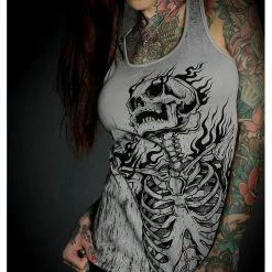 Hyraw Damen Tank Top - Skull And Bones -Banned Alternative Discount Store hyraw damen tank top skull and bones3