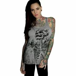 Hyraw Damen Tank Top - Skull And Bones -Banned Alternative Discount Store hyraw damen tank top skull and bones6