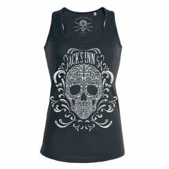 Jack's Inn 54 Damen Tank Top - Flourish Skull Schwarz