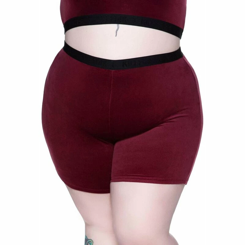 Killstar Bike Shorts - Moon Cycle Burgunder 3 Killstar Bike Shorts - Moon Cycle Burgunder – Bild 3