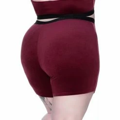 Killstar Bike Shorts - Moon Cycle Burgunder 7 Killstar Bike Shorts - Moon Cycle Burgunder -Banned Alternative Discount Store killstar bike shorts moon cycle burgunder4