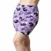 Killstar Bike Shorts - Purr Off Plum