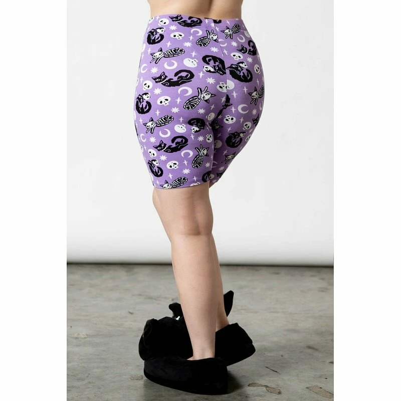 Killstar Bike Shorts - Purr Off Plum 2 Killstar Bike Shorts - Purr Off Plum – Bild 2