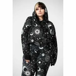 KILLSTAR Crop Hoodie - Galaxy -Banned Alternative Discount Store killstar crop hoodie galaxy4