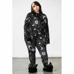 KILLSTAR Crop Hoodie - Galaxy -Banned Alternative Discount Store killstar crop hoodie galaxy5