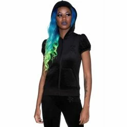 Killstar Kapuzenjacke - Dee-Lux Hoodie Schwarz