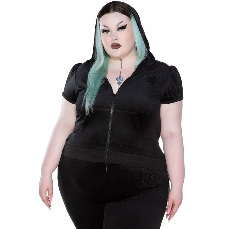 Killstar Kapuzenjacke - Dee-Lux Hoodie Schwarz 3 Killstar Kapuzenjacke - Dee-Lux Hoodie Schwarz – Bild 3