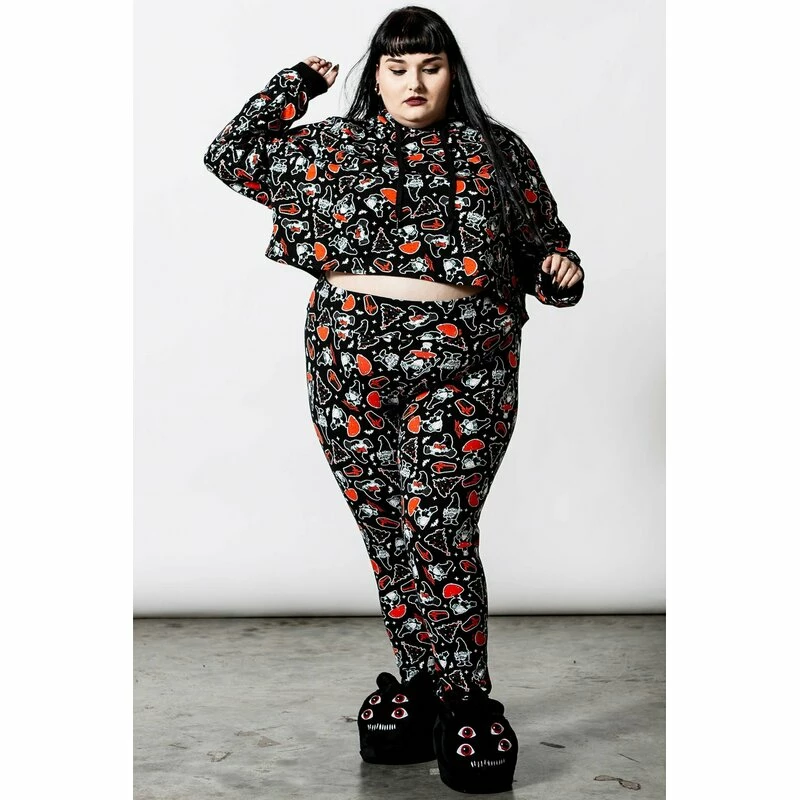 Killstar Kapuzenpullover - Gnomies Cropped Hoodie 5 Killstar Kapuzenpullover - Gnomies Cropped Hoodie – Bild 5