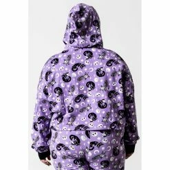Killstar Kapuzenpullover - Purr Off Cropped Hoodie Plum -Banned Alternative Discount Store killstar kapuzenpullover purr off cropped hoodie plum5