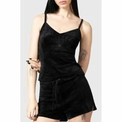 KILLSTAR Leibchen - Eternal Sleeper Cami -Banned Alternative Discount Store killstar leibchen eternal sleeper cami3