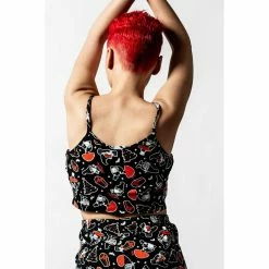 Killstar Leibchen - Gnomies Cropped Cami 5 Killstar Leibchen - Gnomies Cropped Cami -Banned Alternative Discount Store killstar leibchen gnomies cropped cami3