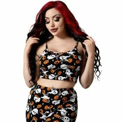 Killstar Leibchen - Haunted Pumpkin Cropped Cami