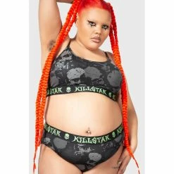 KILLSTAR Leibchen - Tzompantli Crop Top -Banned Alternative Discount Store killstar leibchen tzompantli crop top5