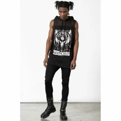 Killstar Longline Tank Top - Companion -Banned Alternative Discount Store killstar longline tank top companion4