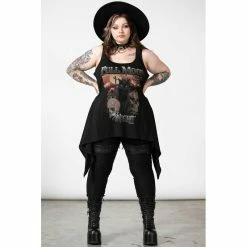 Banned Alternative Discount Store -Banned Alternative Discount Store killstar longline tank top full moon2