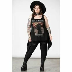 Killstar Longline Tank Top - Full Moon 8 Killstar Longline Tank Top - Full Moon -Banned Alternative Discount Store killstar longline tank top full moon3