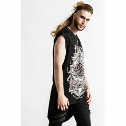 Killstar Longline Tank Top - Insomnia -Banned Alternative Discount Store killstar longline tank top insomnia5