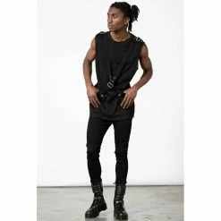 Killstar Longline Tank Top - Overtaker -Banned Alternative Discount Store killstar longline tank top overtaker3