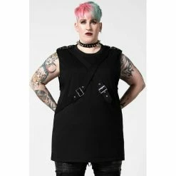 Killstar Longline Tank Top - Overtaker -Banned Alternative Discount Store killstar longline tank top overtaker5