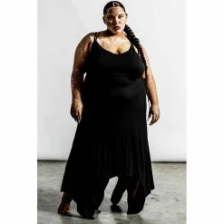 Killstar Lounge Kleid - Long Nights Slip Dress -Banned Alternative Discount Store killstar lounge kleid long nights slip dress4