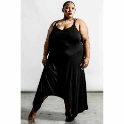 Killstar Lounge Kleid - Long Nights Slip Dress -Banned Alternative Discount Store killstar lounge kleid long nights slip dress5