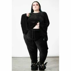 KILLSTAR Lounge Leggings - Eternal Rest 9 KILLSTAR Lounge Leggings - Eternal Rest -Banned Alternative Discount Store killstar lounge leggings eternal rest4