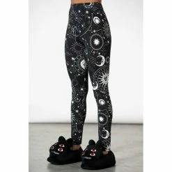 KILLSTAR Lounge Leggings - Galaxy -Banned Alternative Discount Store killstar lounge leggings galaxy3