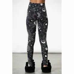 KILLSTAR Lounge Leggings - Galaxy -Banned Alternative Discount Store killstar lounge leggings galaxy4