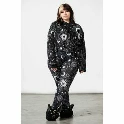 KILLSTAR Lounge Leggings - Galaxy -Banned Alternative Discount Store killstar lounge leggings galaxy5