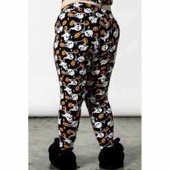 Killstar Lounge Leggings - Haunted Pumpkin -Banned Alternative Discount Store killstar lounge leggings haunted pumpkin4