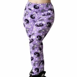 Killstar Lounge Leggings - Purr Off Plum