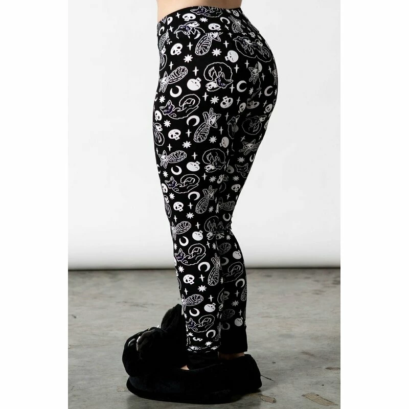 Killstar Lounge Leggings - Purr Off Schwarz 2 Killstar Lounge Leggings - Purr Off Schwarz – Bild 2
