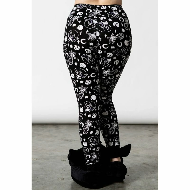 Killstar Lounge Leggings - Purr Off Schwarz 3 Killstar Lounge Leggings - Purr Off Schwarz – Bild 3