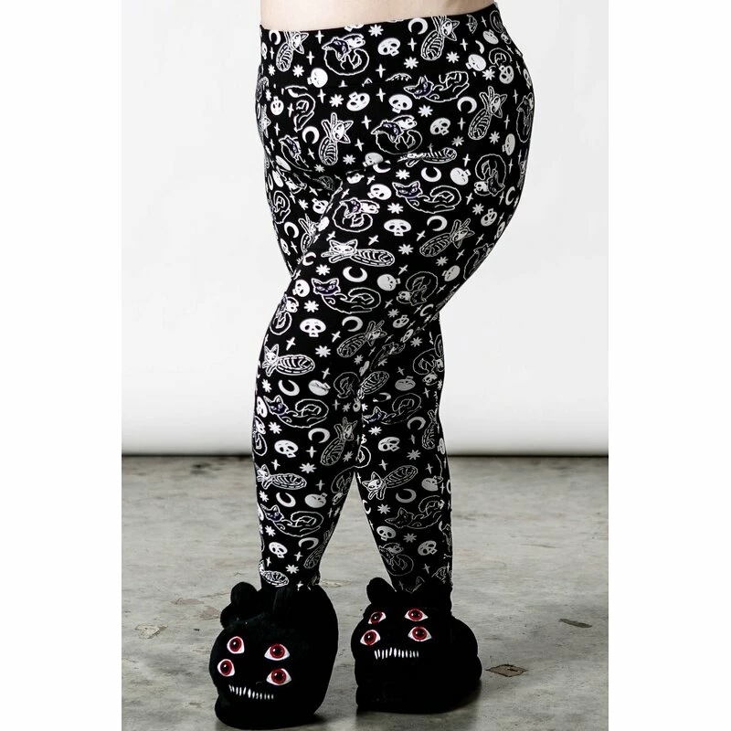 Killstar Lounge Leggings - Purr Off Schwarz 5 Killstar Lounge Leggings - Purr Off Schwarz – Bild 5