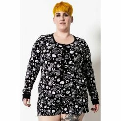 Killstar Lounge Playsuit - Purr Off Schwarz -Banned Alternative Discount Store killstar lounge playsuit purr off schwarz6