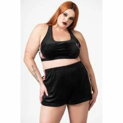 Killstar Lounge Shorts - Groovy -Banned Alternative Discount Store killstar lounge shorts groovy6