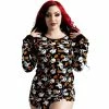 Killstar Lounge Top - Haunted Pumpkin Long Sleeve