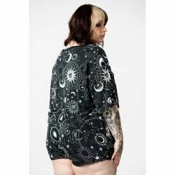 KILLSTAR Lounge Top - Moonlight Crop Top -Banned Alternative Discount Store killstar lounge top moonlight crop top6