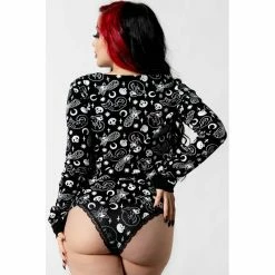 Killstar Lounge Top - Purr Off Long Sleeve Schwarz -Banned Alternative Discount Store killstar lounge top purr off long sleeve schwarz4