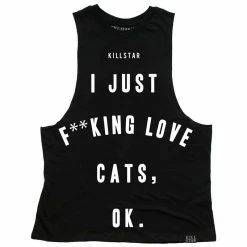 Killstar Muscle Tank Top - Love Cats 5 Killstar Muscle Tank Top - Love Cats -Banned Alternative Discount Store killstar muscle tank top love cats 43