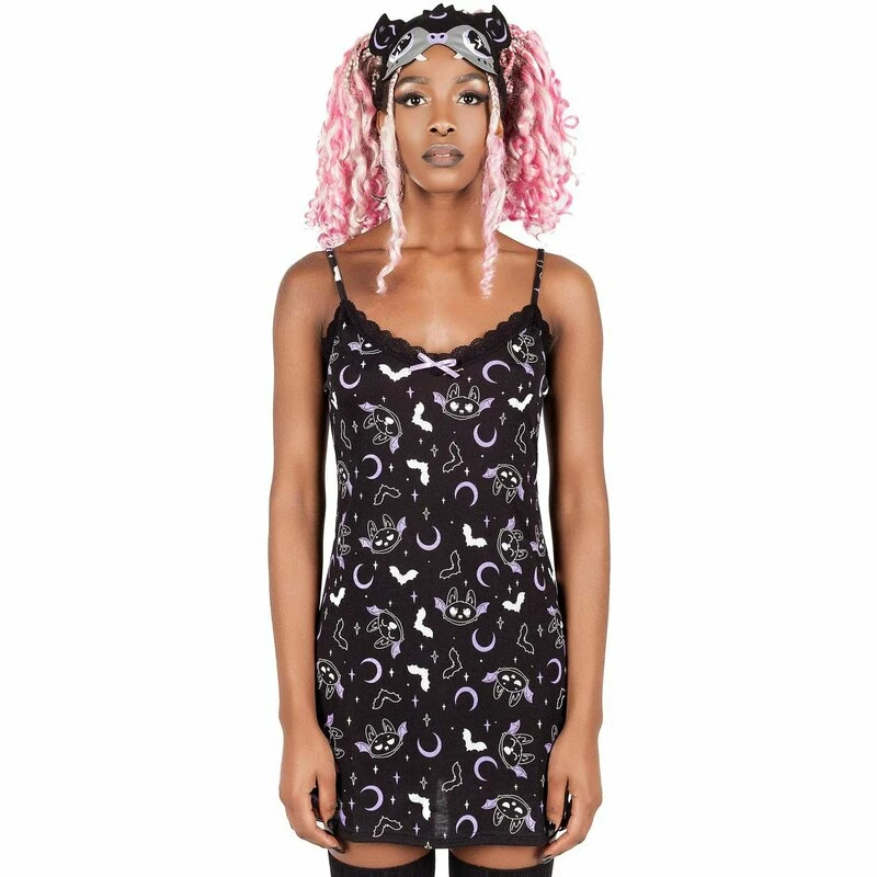 Killstar Nachthemd - Batty Night Dress 1 Killstar Nachthemd - Batty Night Dress