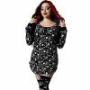 Killstar Nachthemd - Purr Off Sleep Dress Schwarz