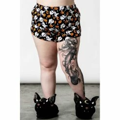 Killstar Pyjamashorts - Haunted Pumpkin -Banned Alternative Discount Store killstar pyjamashorts haunted pumpkin4