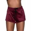 Killstar Samt Shorts - Dee-Lux Burgunder