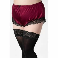 Killstar Satin Shorts - Severina Blood -Banned Alternative Discount Store killstar satin shorts severina blood6