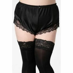 Killstar Satin Shorts - Severina Schwarz 9 Killstar Satin Shorts - Severina Schwarz -Banned Alternative Discount Store killstar satin shorts severina schwarz4