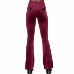 Killstar Schlaghose - Lounge Lizard Burgunder -Banned Alternative Discount Store killstar schlaghose lounge lizard burgunder2