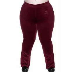 Killstar Schlaghose - Lounge Lizard Burgunder -Banned Alternative Discount Store killstar schlaghose lounge lizard burgunder3