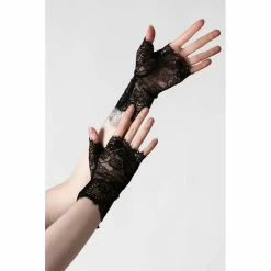 Killstar Spitze Handschuhe - Embrace The Night Schwarz -Banned Alternative Discount Store killstar spitze handschuhe embrace the night schwarz3