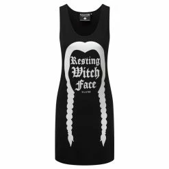 Killstar Tank Kleid - Resting Witch Face Vest -Banned Alternative Discount Store killstar tank kleid resting witch face vest3